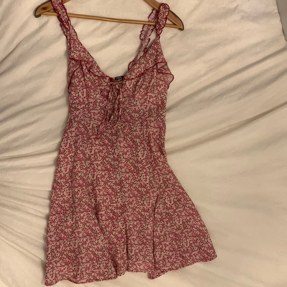 Pink flower printed dress - Picture 1 of 5